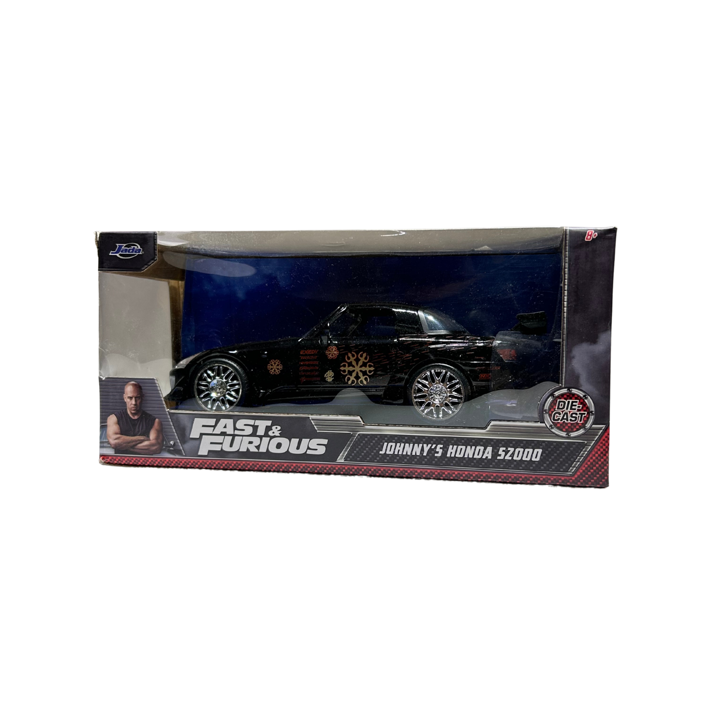 Fast & Furious Johnny's Honda S2000 Die-Cast Model Car – Black Collectible Toy Car