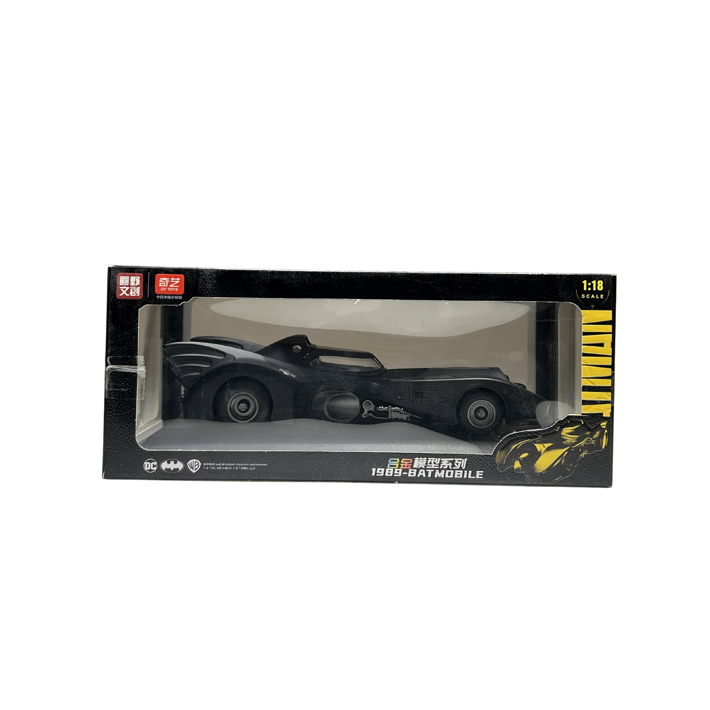 DC Batman 1989 Batmobile Black Diecast Car Model Collectible Vehicle – 1:18 Scale