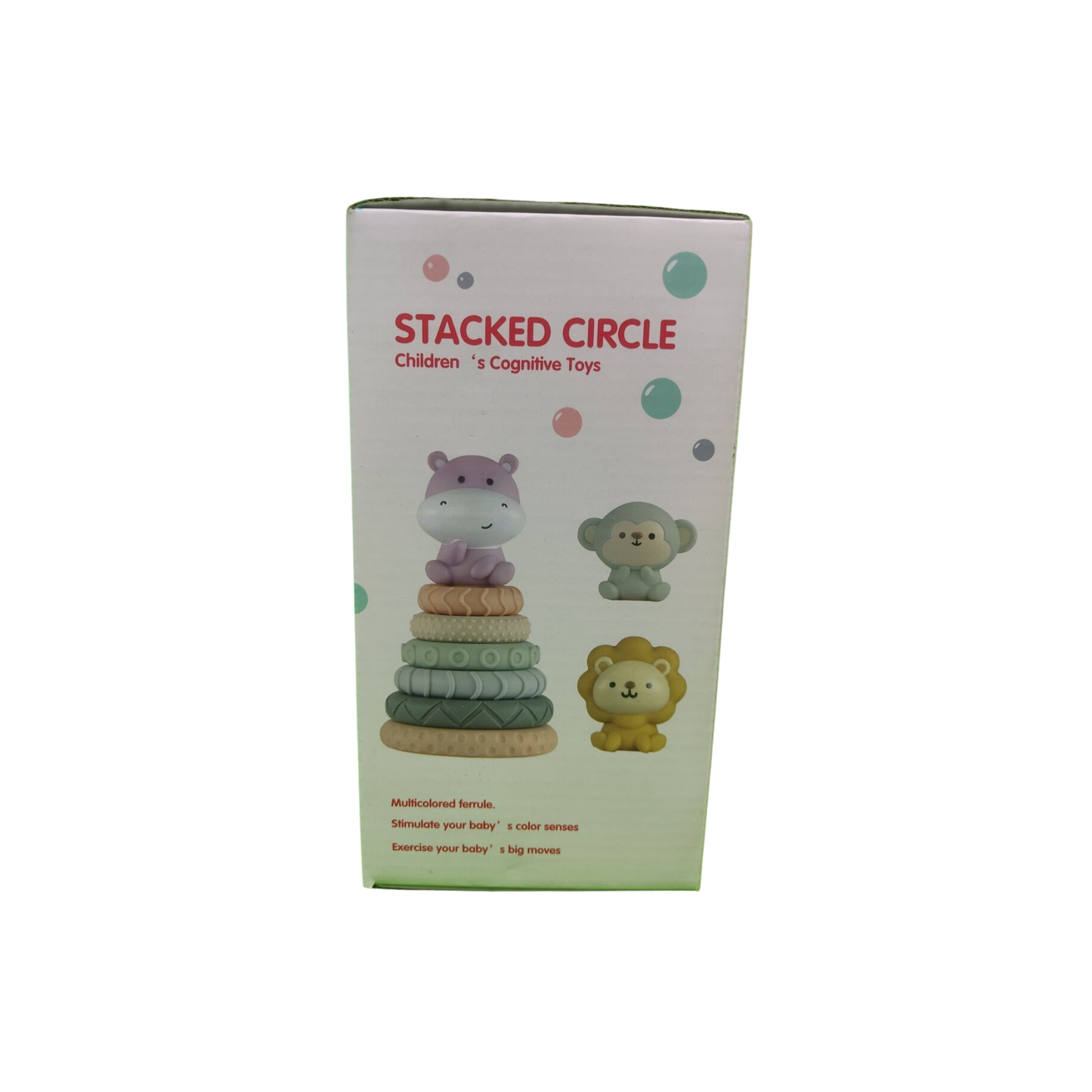 Stacked Circle Early Learning Toy – Interactive Animal Stacking Rings for Cognitive Development