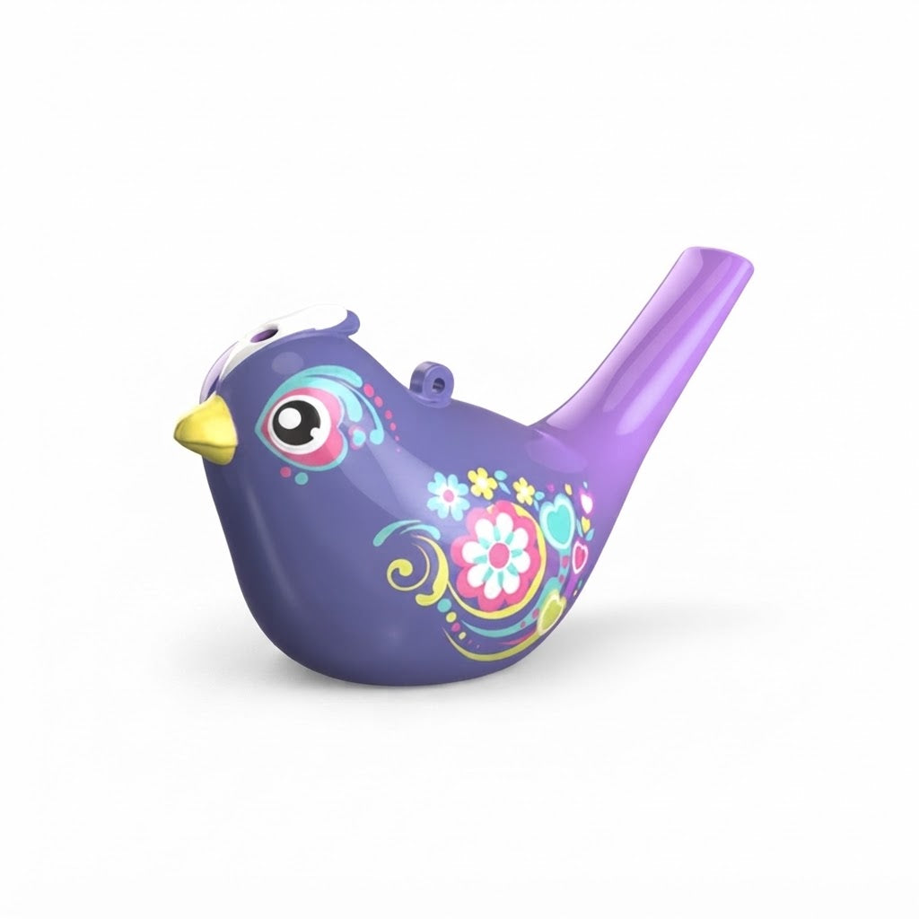 Colour Changing Bird Whistle Purple Toy | Musical Water Bird Whistle for Kids
