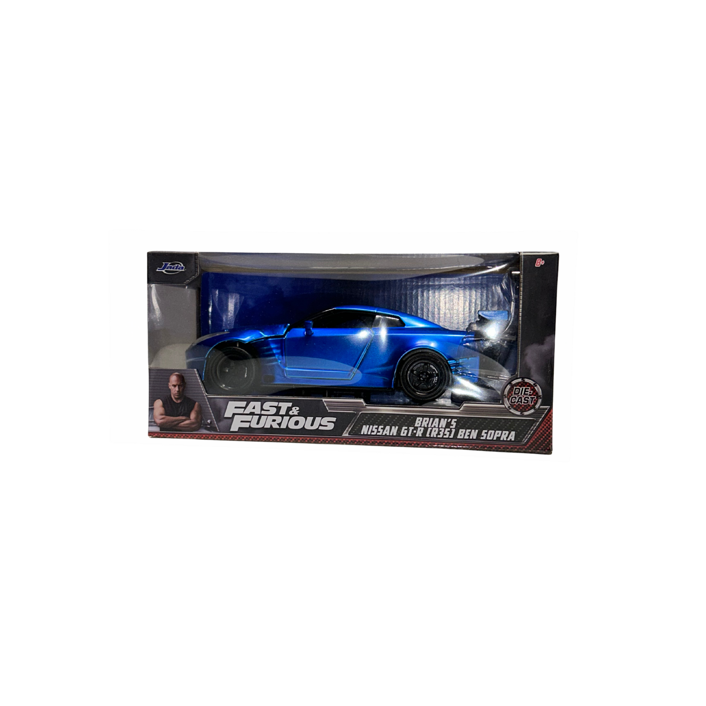 Fast & Furious Brian's Nissan GT-R (R35) Ben Sopra Die-Cast Model Car – Blue Collectible Toy Ca