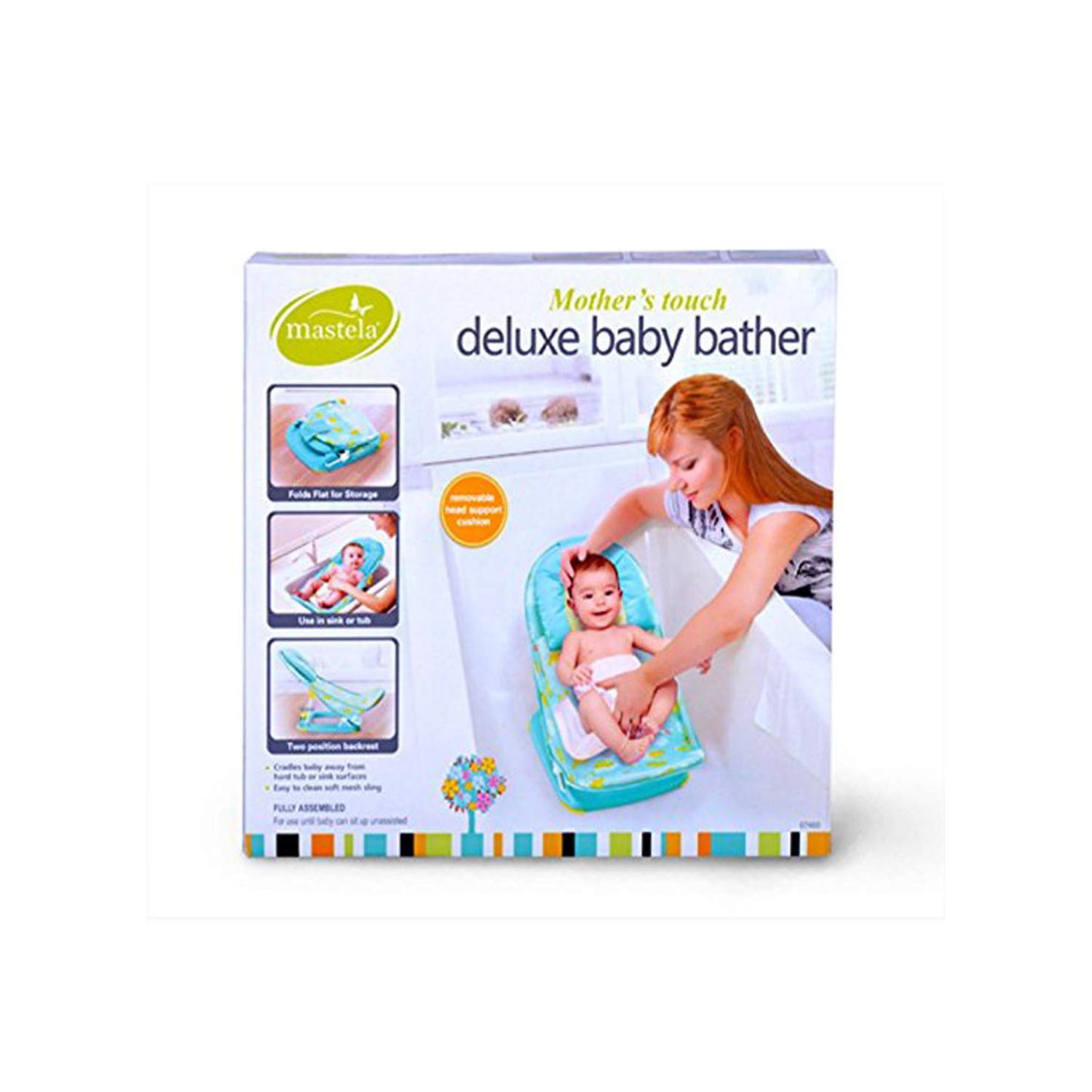 Mastela Deluxe Baby Bather – Safe & Comfortable Bathing in Soothing Green