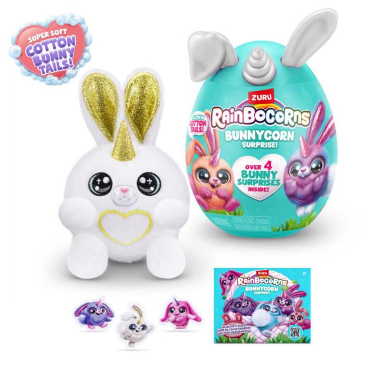 Rainbocorns Bunnycorn Surprise Series 2 Mini – Purple Collectible Soft Plush Toy by ZURU