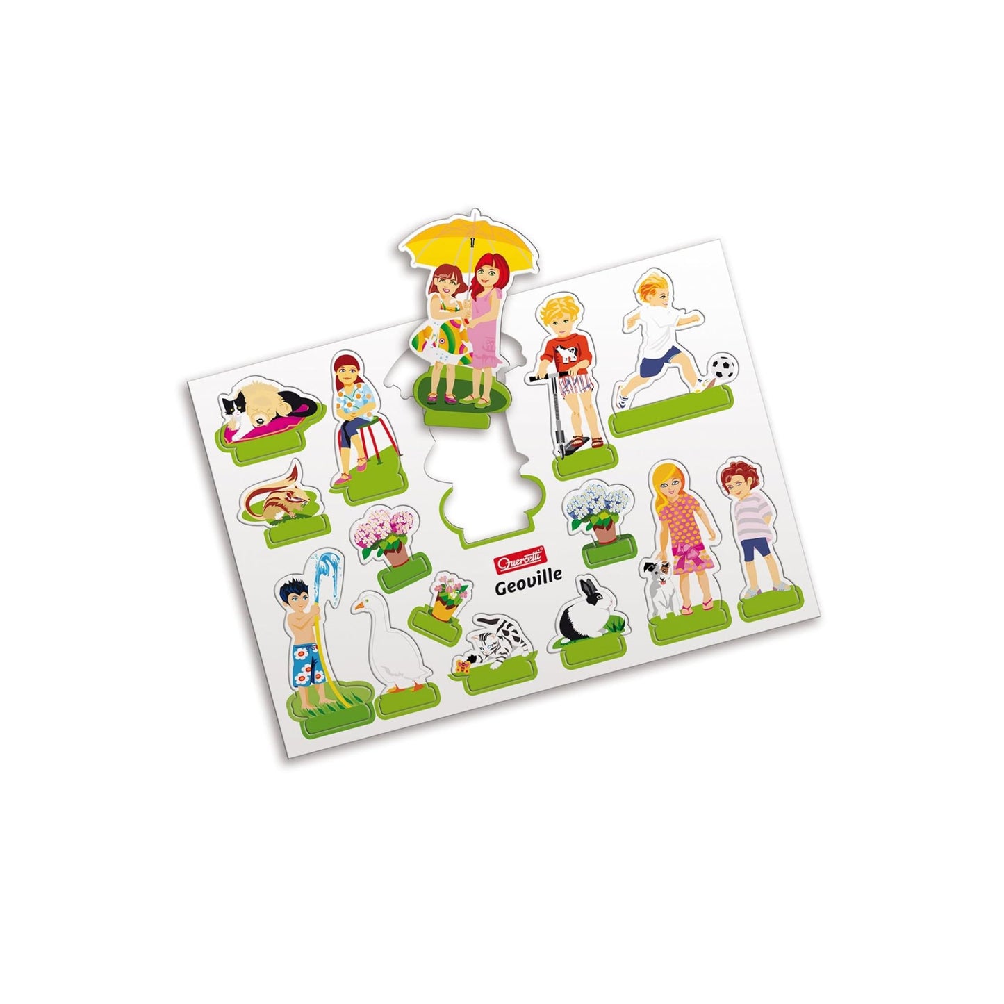 Geo Ville - Creative Educational Construction & City Set (60 Pieces) - Fun Factory Quercetti Edition