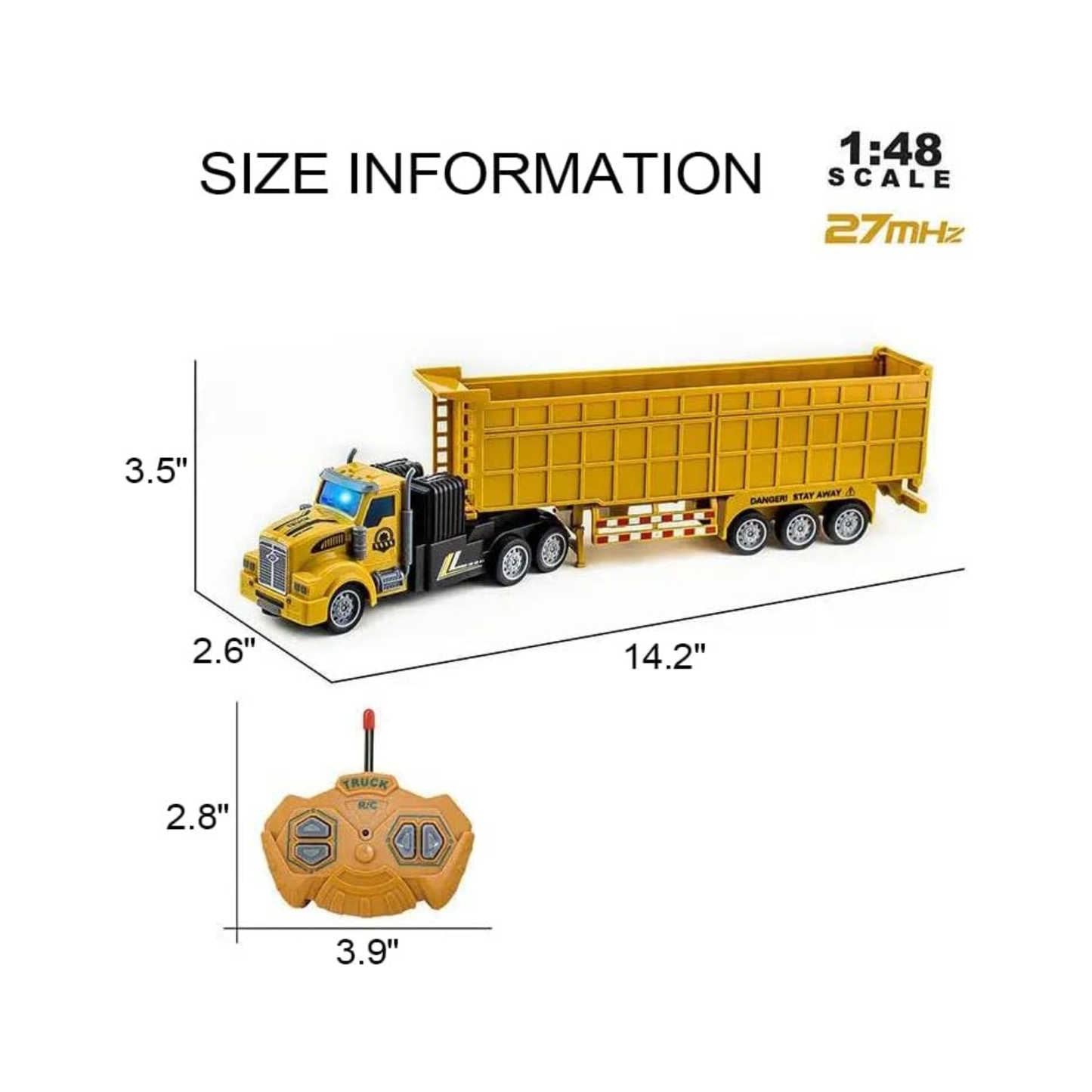 Yue Ye Toys 1:46 Scale Engineering Truck Series (Yellow)