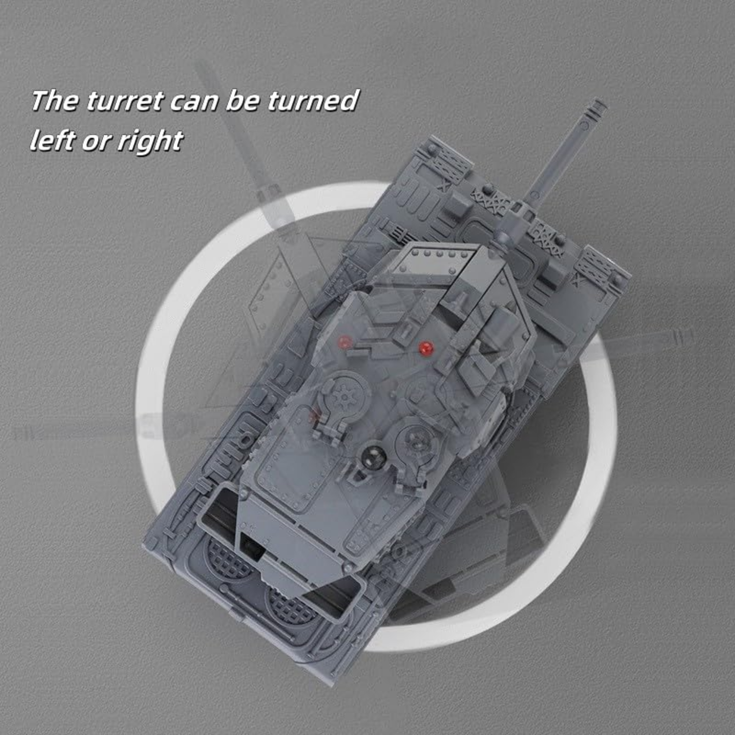 Happy Cow Remote Control Military Tank (Grey)