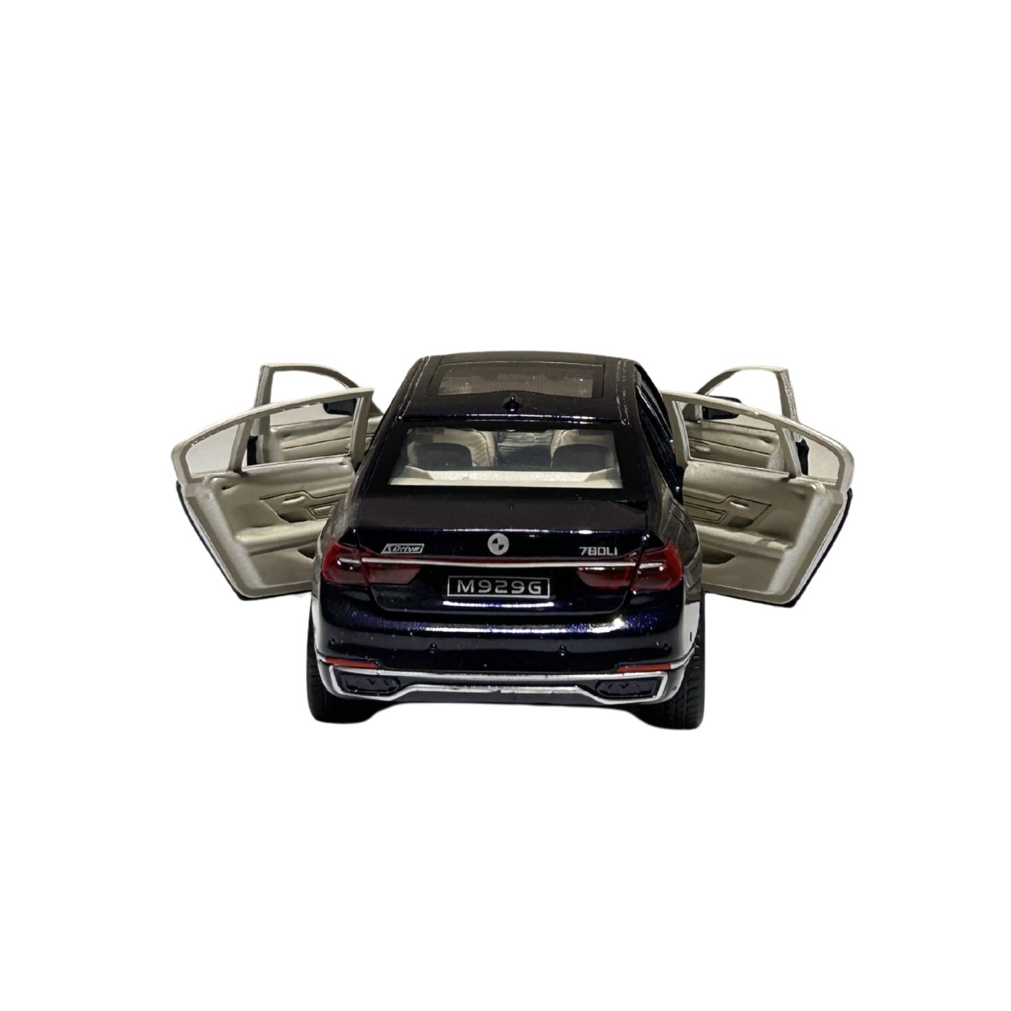 Black Luxury Sedan Die-Cast Metal Model Car with Opening Doors – 1:24 Scale