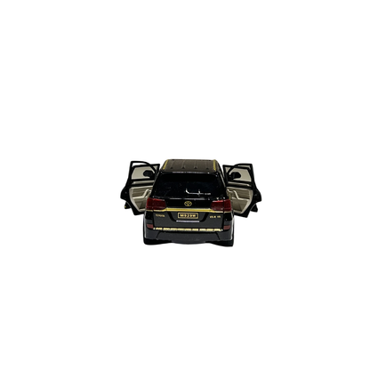 Black Luxury SUV Die-Cast Model Car with Sound, Light & Opening Parts – 1:24 Scale | XLG