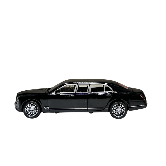 Luxury Black Limousine 1:24 Scale Die-Cast Model Car with Sound & Light Effects