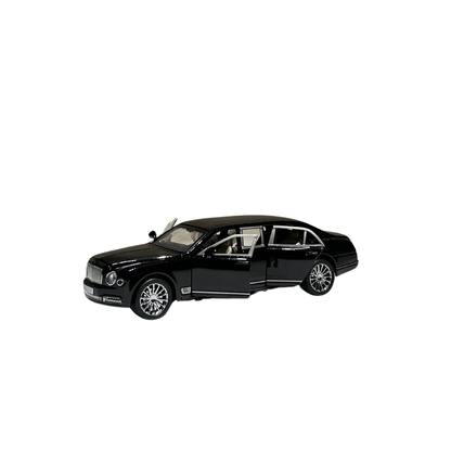 Luxury Black Limousine 1:24 Scale Die-Cast Model Car with Sound & Light Effects
