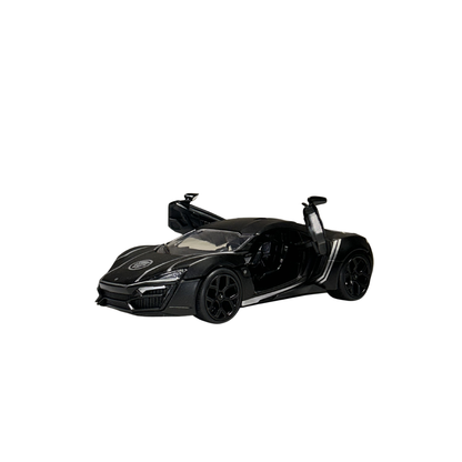 Lykan Hypersport Fast & Furious Die-Cast Car Model – Black Supercar Collectible Toy
