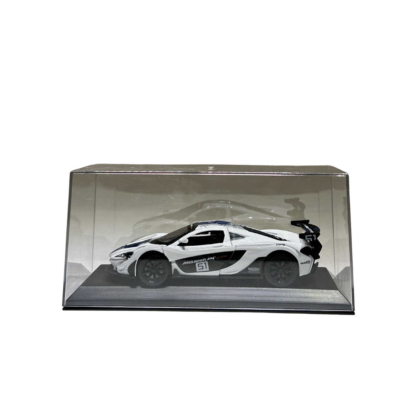 McLaren P1 GTR 1:32 Scale Die-Cast Model Car – White Racing Edition