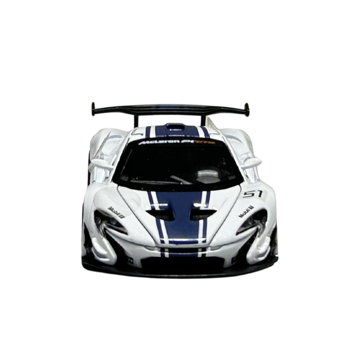 McLaren P1 GTR 1:32 Scale Die-Cast Model Car – White Racing Edition