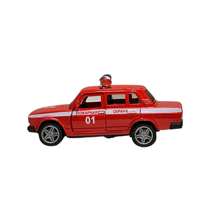 Red Emergency Response Die-Cast Toy Car – 1:32 Scale Model Vehicle for Kids & Collectors