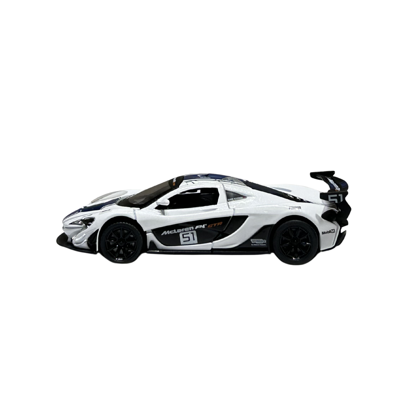 McLaren P1 GTR 1:32 Scale Die-Cast Model Car – White Racing Edition