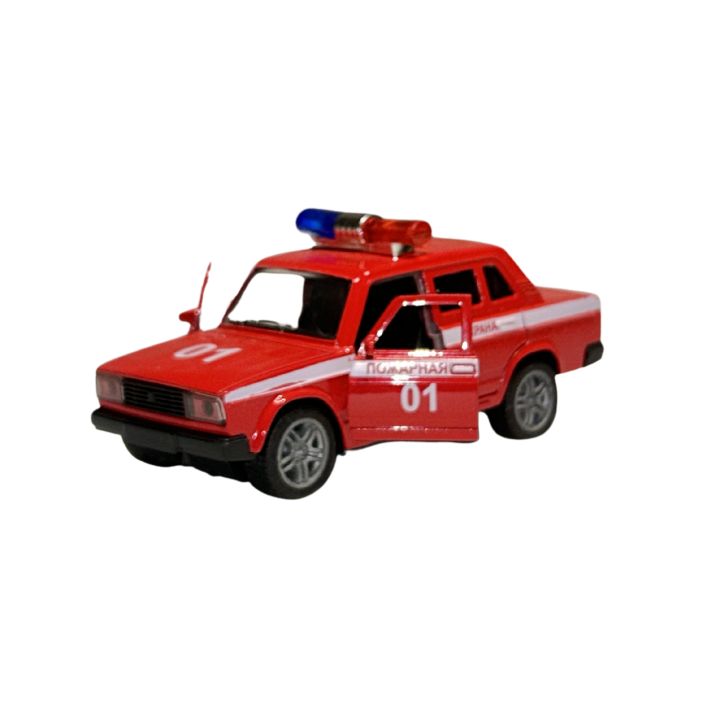 Red Emergency Response Die-Cast Toy Car – 1:32 Scale Model Vehicle for Kids & Collectors