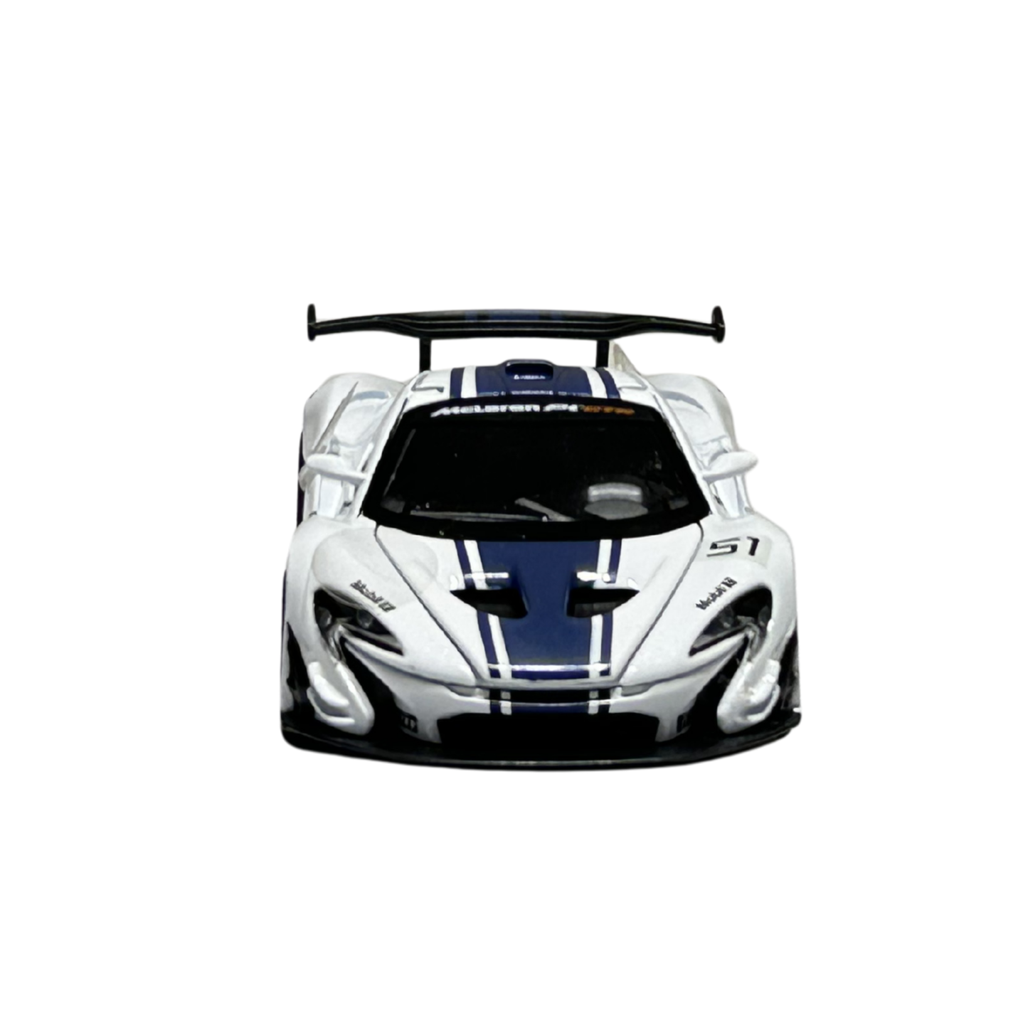 McLaren P1 GTR 1:32 Scale Die-Cast Model Car – White Racing Edition