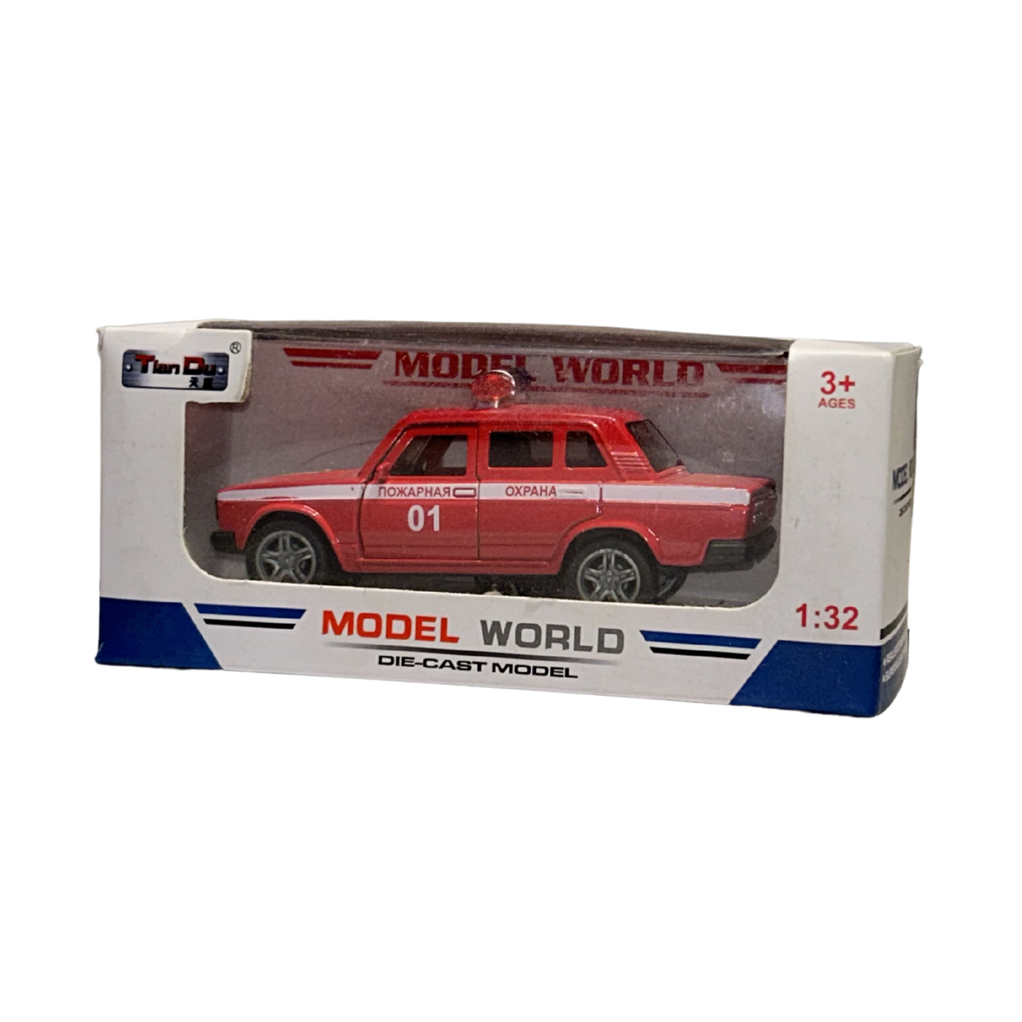 Red Emergency Response Die-Cast Toy Car – 1:32 Scale Model Vehicle for Kids & Collectors