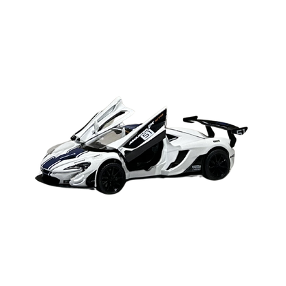 McLaren P1 GTR 1:32 Scale Die-Cast Model Car – White Racing Edition