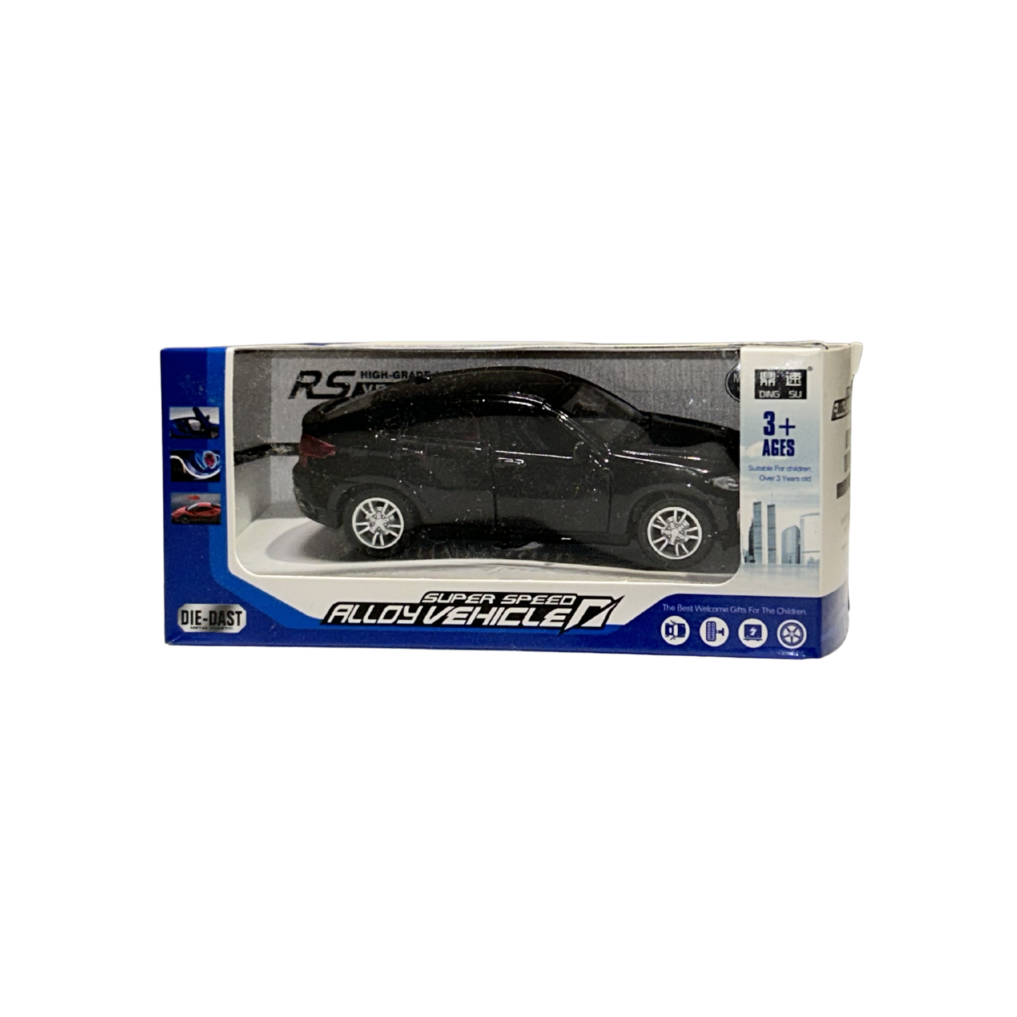 Premium Black SUV Die-Cast Alloy Toy Car – Realistic Miniature Vehicle for Kids & Collectors