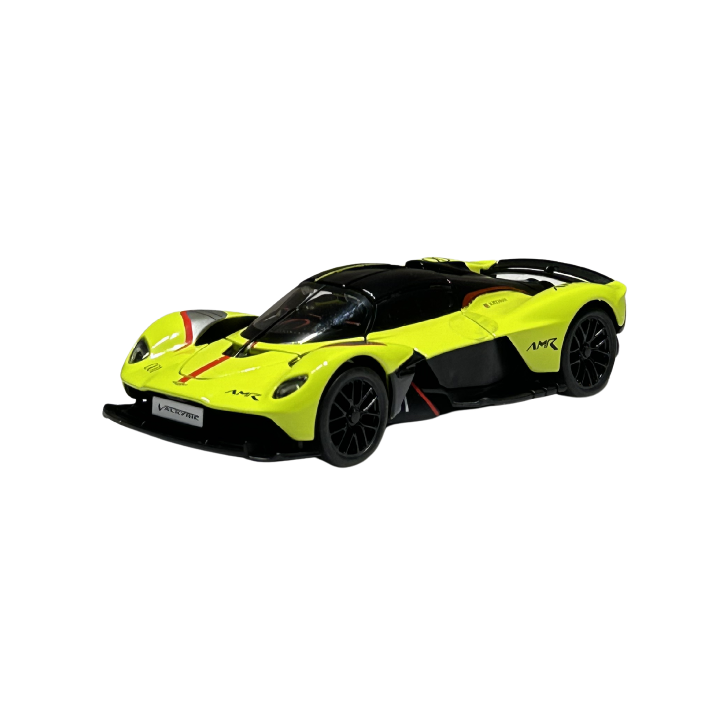 Aston Martin Valkyrie AMR Pro Lime Diecast Car Model with Display Case – Official Licensed Collectible | 1:32 Scale
