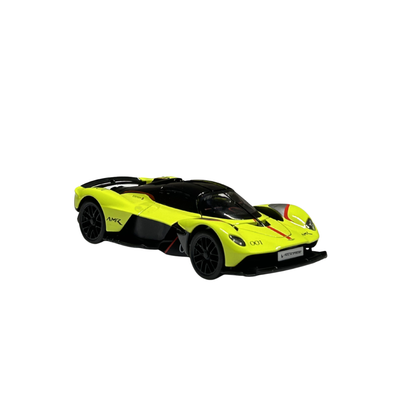 Aston Martin Valkyrie AMR Pro Lime Diecast Car Model with Display Case – Official Licensed Collectible | 1:32 Scale