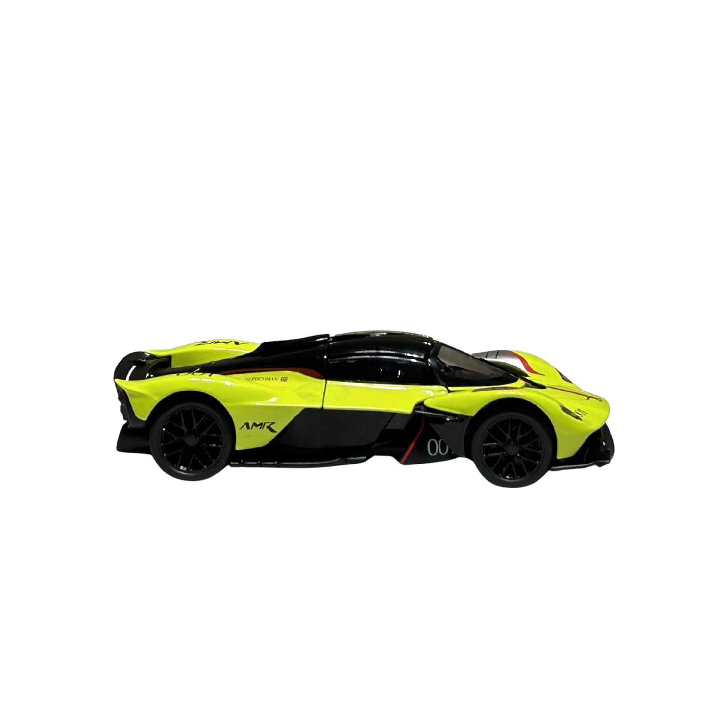 Aston Martin Valkyrie AMR Pro Lime Diecast Car Model with Display Case – Official Licensed Collectible | 1:32 Scale