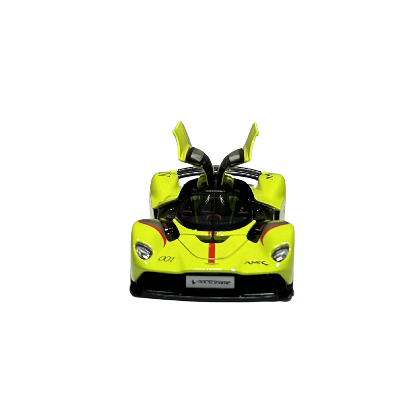 Aston Martin Valkyrie AMR Pro Lime Diecast Car Model with Display Case – Official Licensed Collectible | 1:32 Scale