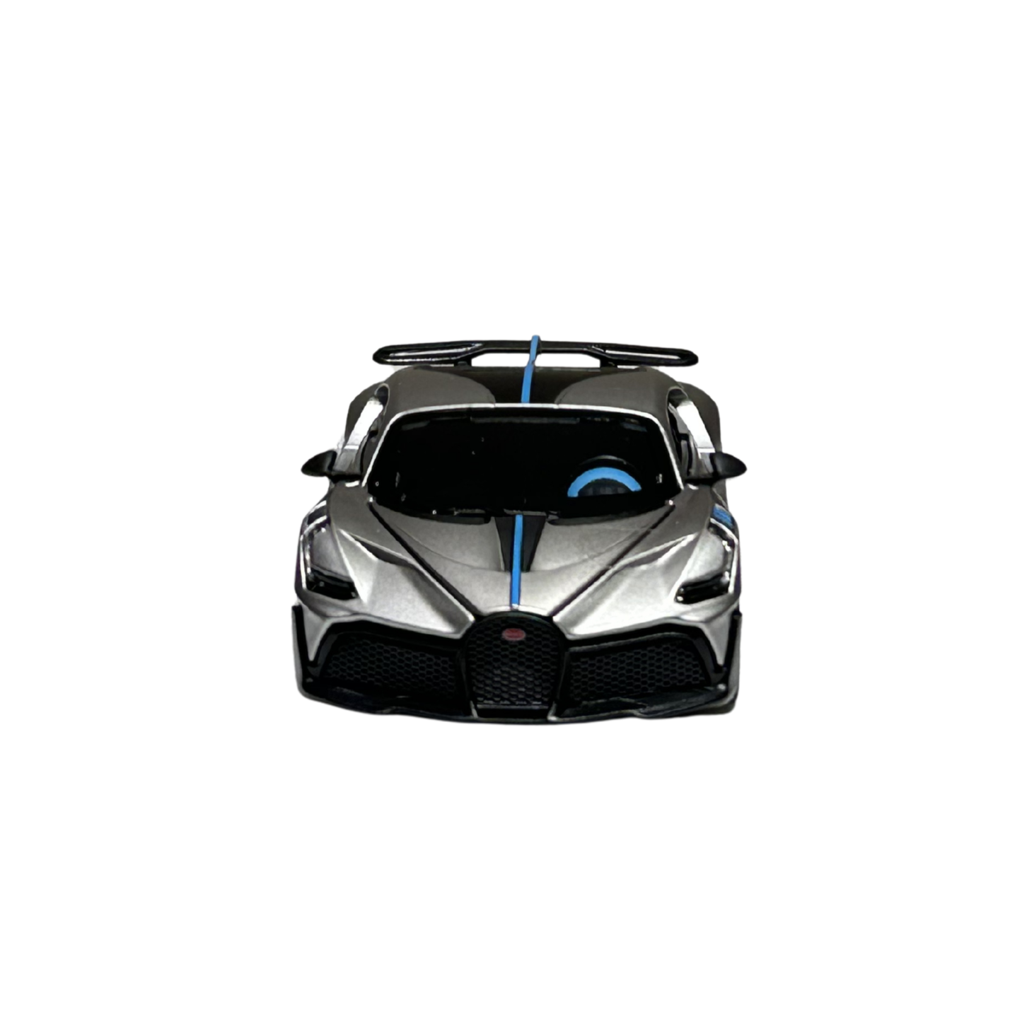 Bugatti Divo Silver Diecast Car Model with Display Case – 1:32 Scale Official Licensed Collectible