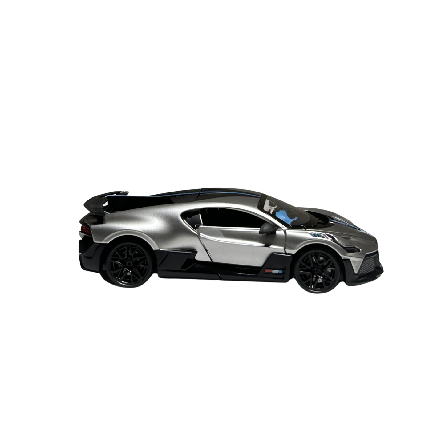 Bugatti Divo Silver Diecast Car Model with Display Case – 1:32 Scale Official Licensed Collectible