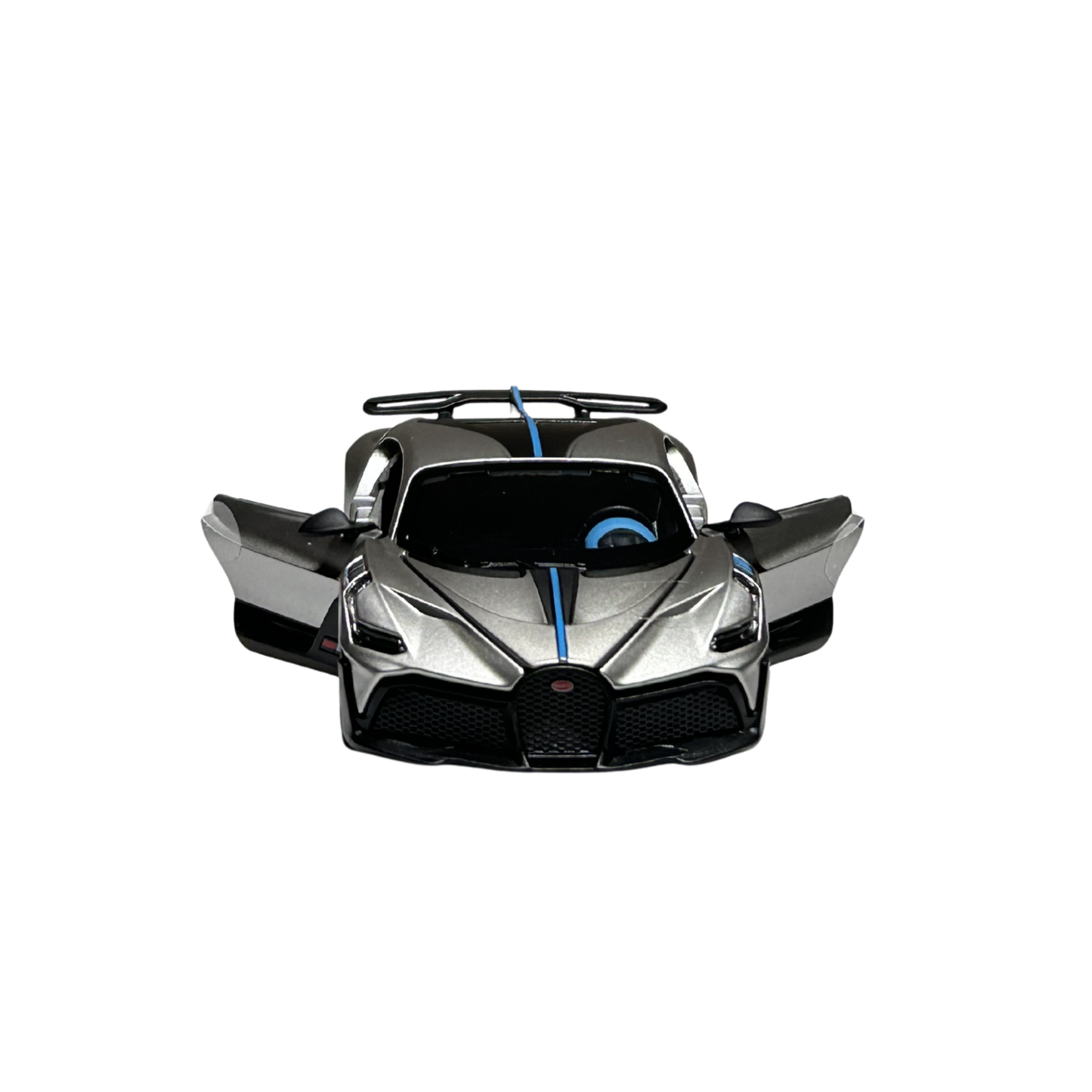 Bugatti Divo Silver Diecast Car Model with Display Case – 1:32 Scale Official Licensed Collectible