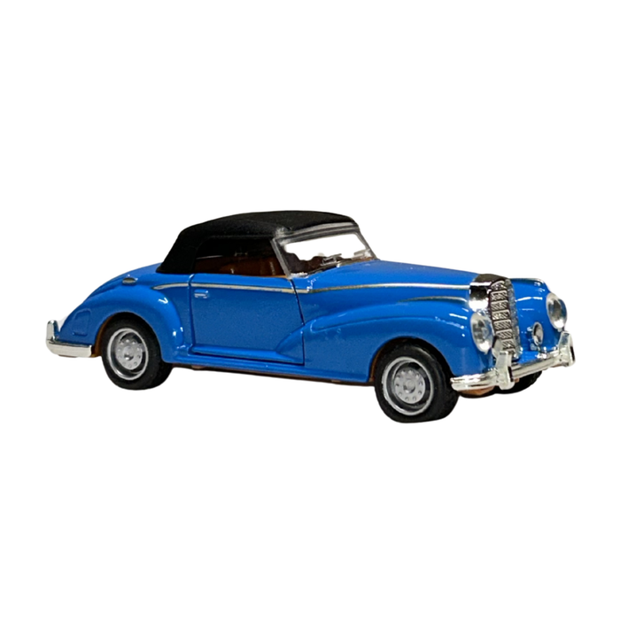 Classic Convertible Die-Cast Car Model 1:32 Scale – Blue Vintage Collectible Car