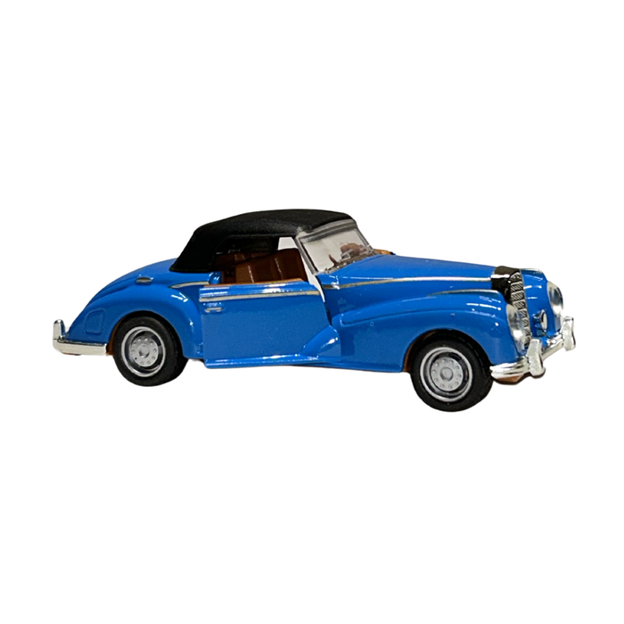 Classic Convertible Die-Cast Car Model 1:32 Scale – Blue Vintage Collectible Car