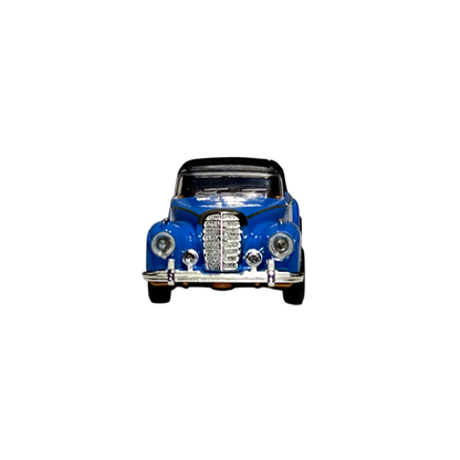 Classic Convertible Die-Cast Car Model 1:32 Scale – Blue Vintage Collectible Car
