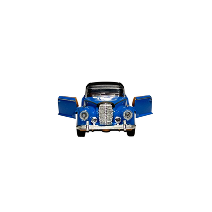 Classic Convertible Die-Cast Car Model 1:32 Scale – Blue Vintage Collectible Car