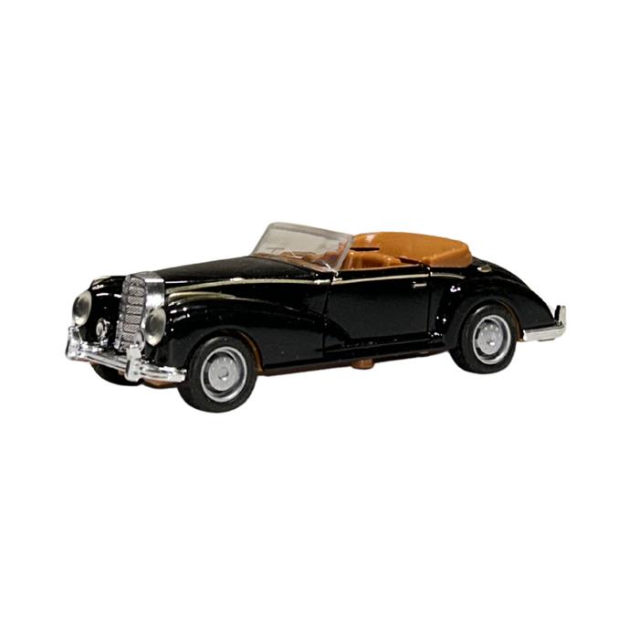 Classic Convertible Die-Cast Car Model 1:32 Scale – Black Vintage Collectible Car