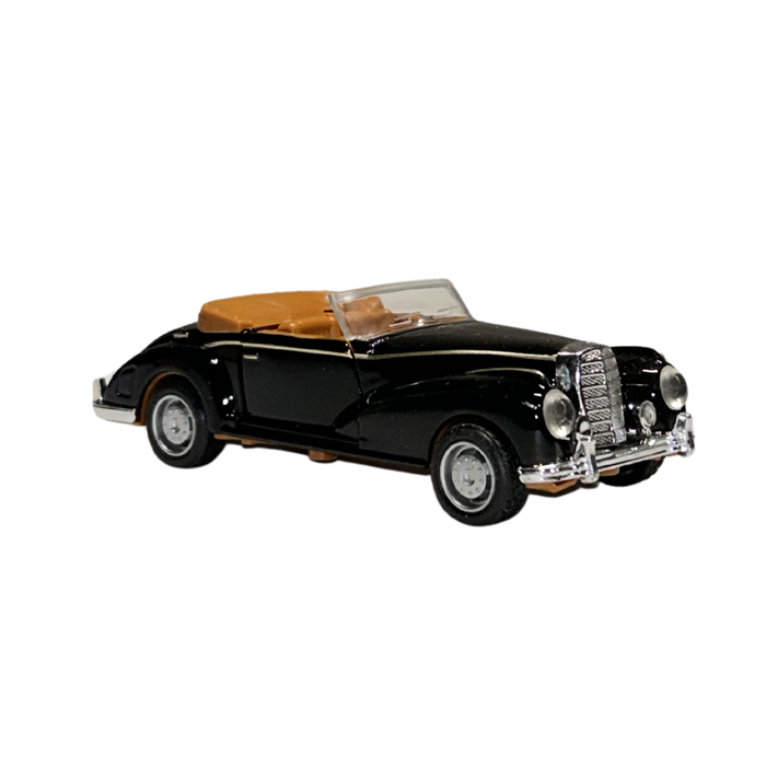 Classic Convertible Die-Cast Car Model 1:32 Scale – Black Vintage Collectible Car