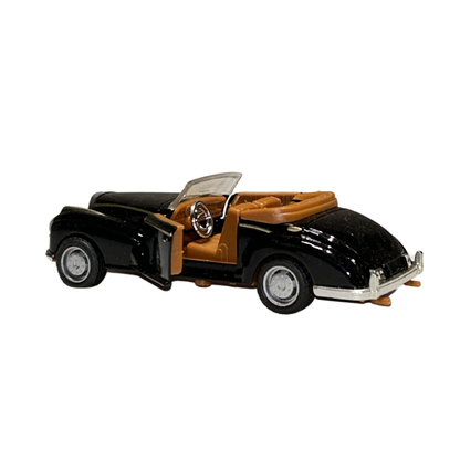 Classic Convertible Die-Cast Car Model 1:32 Scale – Black Vintage Collectible Car