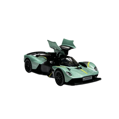 Aston Martin Valkyrie AMR Pro Green Diecast Car Model with Display Case – Official Licensed Collectible | 1:32 Scale