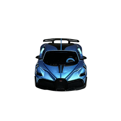 Bugatti Divo Blue Diecast Car Model with Display Case – 1:32 Scale Official Licensed Collectible