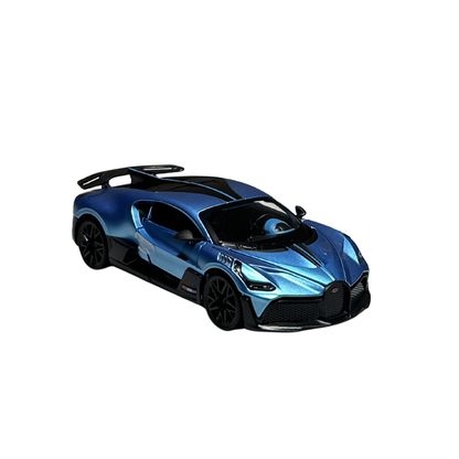 Bugatti Divo Blue Diecast Car Model with Display Case – 1:32 Scale Official Licensed Collectible