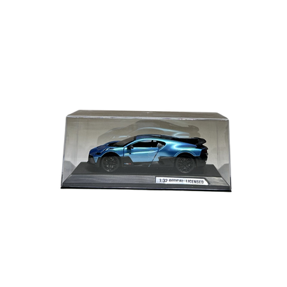 Bugatti Divo Blue Diecast Car Model with Display Case – 1:32 Scale Official Licensed Collectible