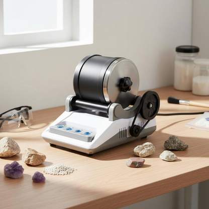 Rock Polishing Machine DIY Electric Stone Polisher Educational Gemstone Polishing Kit for Children 8+, Beginners, Home, Classroom, Stone Grinder - EU|Collectibles | Rocks Fossils & Minera