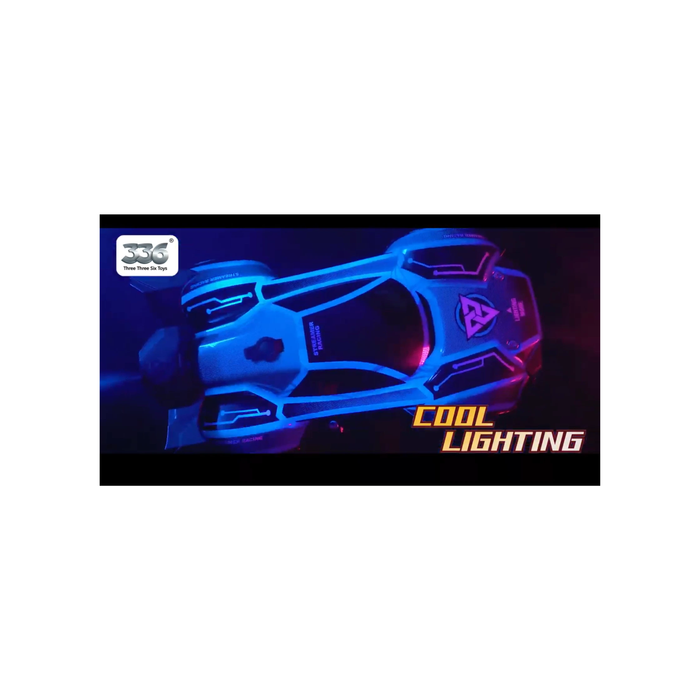 336 Toys Light Racing Spray Remote Control Stunt Car (Blue)