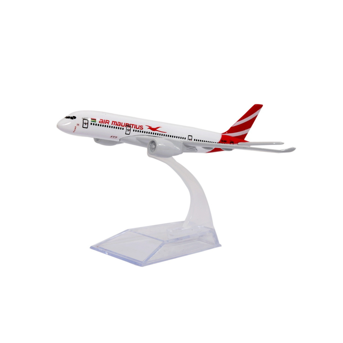 Air Mauritius Die-Cast Airplane Model with Display Stand