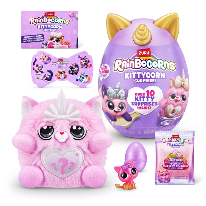 Rainbocorns Kittycorn Surprise Series 2 – Collectible Plush Toy with Surprise Accessories by ZURU