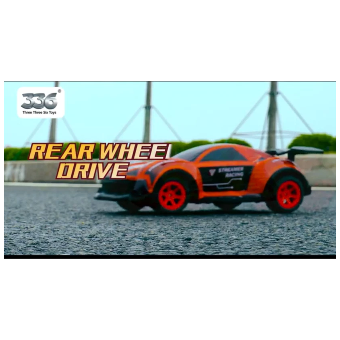 336 Toys Light Racing Spray Remote Control Stunt Car (Orange)