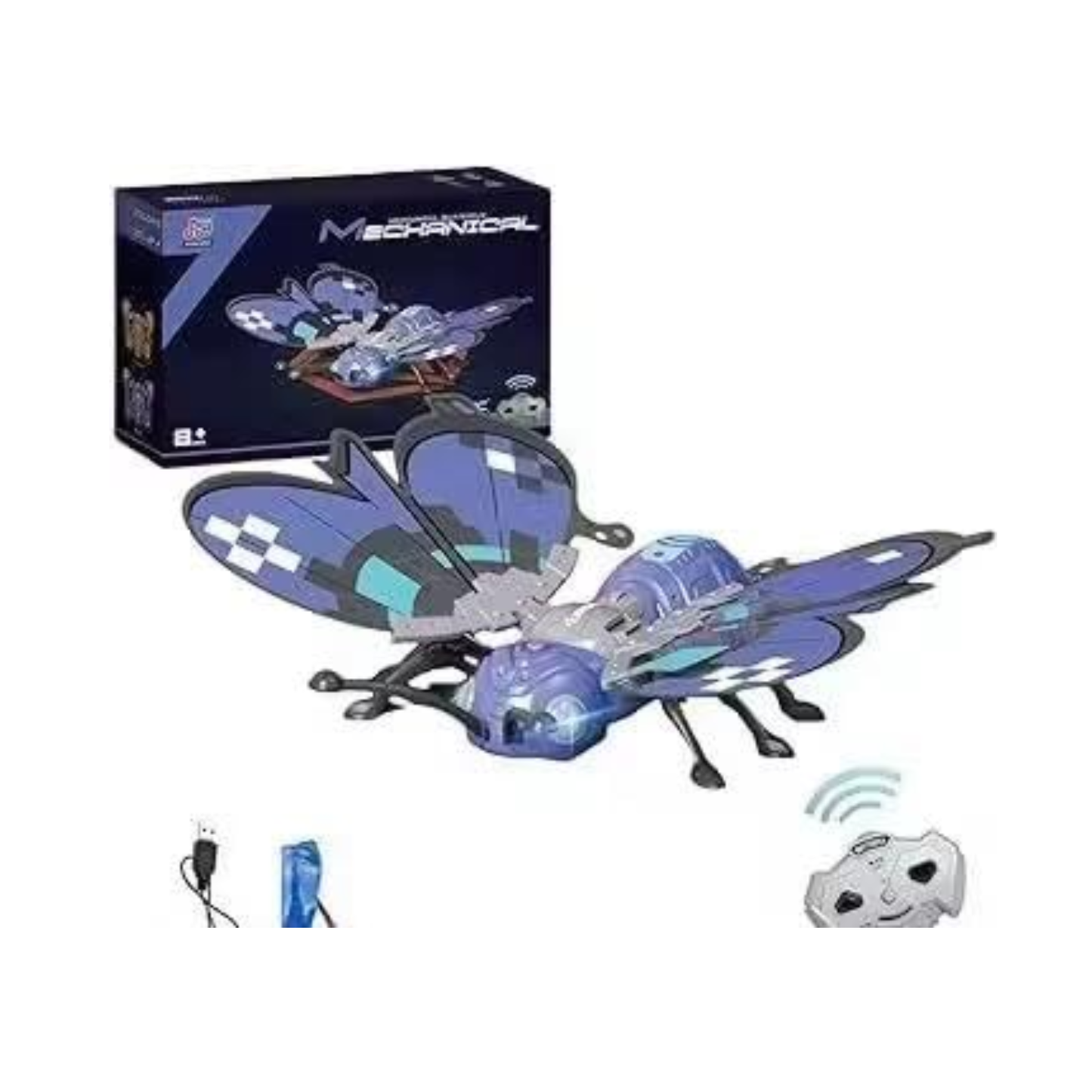 Mechanical Butterfly - Interactive STEM Toy (Blue Color) - Nanhong Edition
