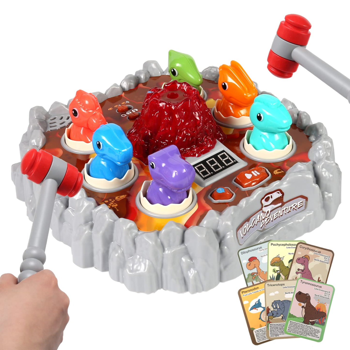 Dinosaurs Battle Game Toy - Action & Strategy Board Game (Fivestar Edition)