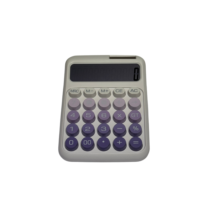 Karuida 12-Digit Basic Desktop Calculator – Sophisticated Purple, Stylish & Efficient